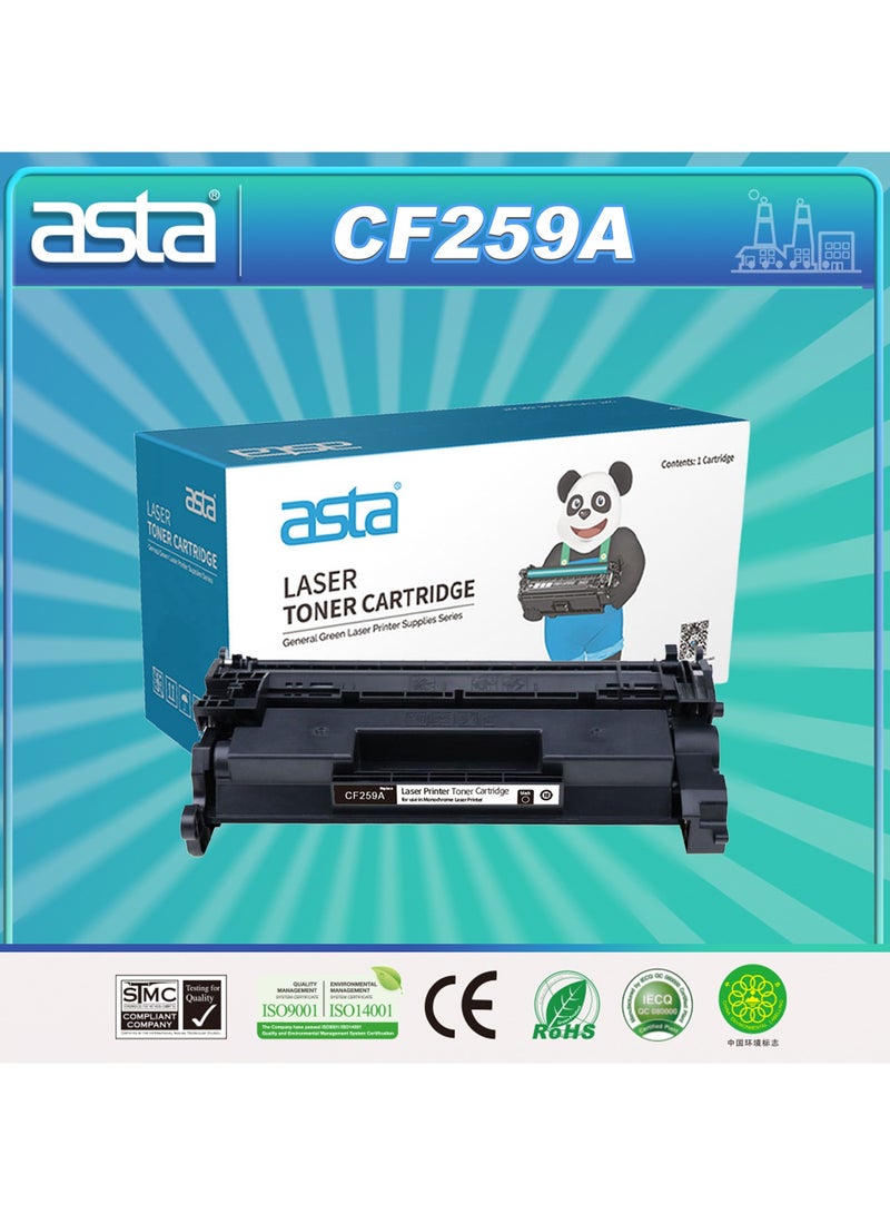 استا خرطوشة حبر ASTA M428fdw 59A CF259A مع رقاقة متوافقة مع طابعة LaserJet Enterprise MFP M430f M406dn Pro M404dw M428fdn M428dw M304a M404n M404dn 259A 259 طباعة مكتبية باللون الأسود - Image 1